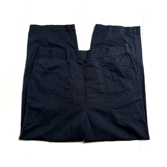 COS Black Pull On Straight Leg Trousers - Picture 1 of 7